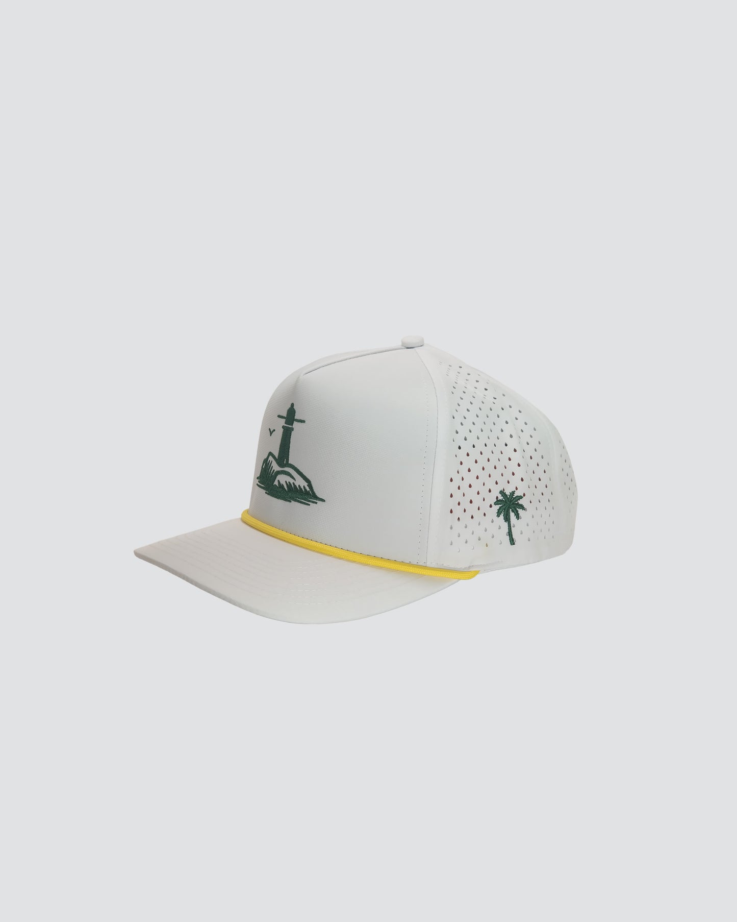 Island Light House #white-green-yellow
